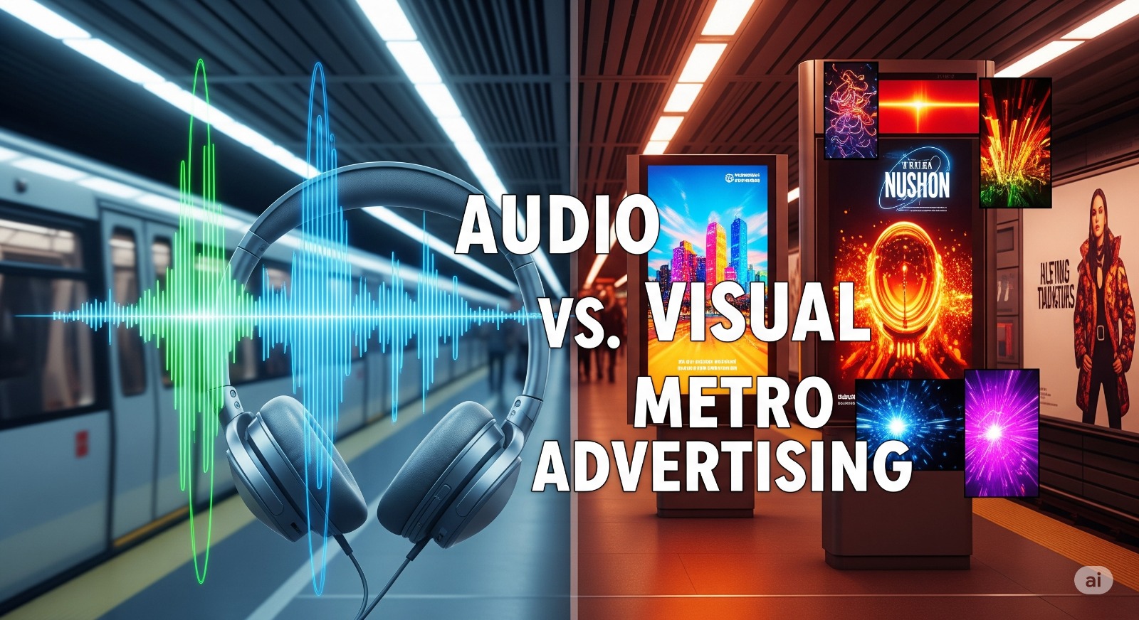 Audio vs Visual Metro Advertising