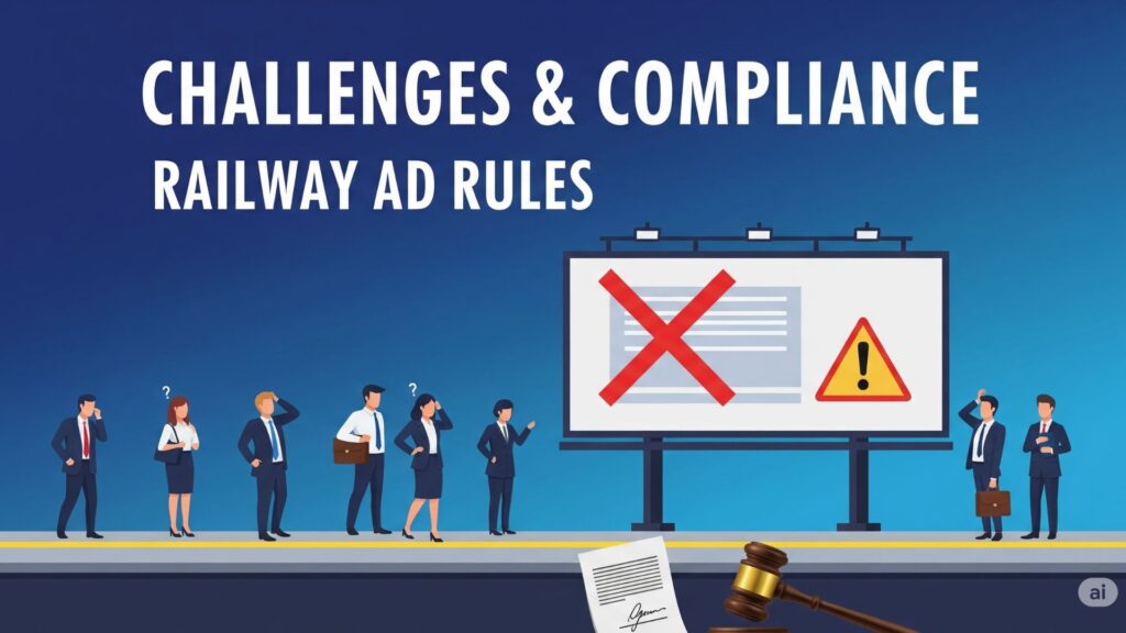 Common Challenges and Compliance in Railway Station Advertising