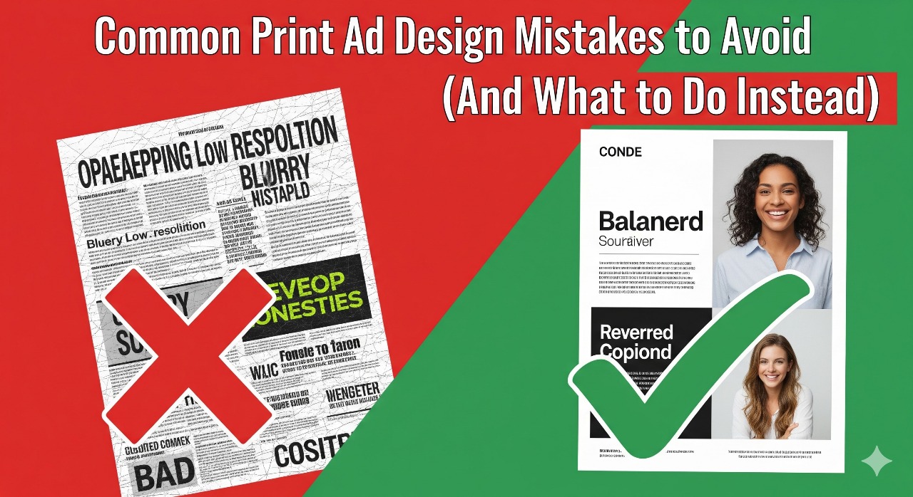 Common Print Ad Design Mistakes to Avoid (And What to Do Instead)
