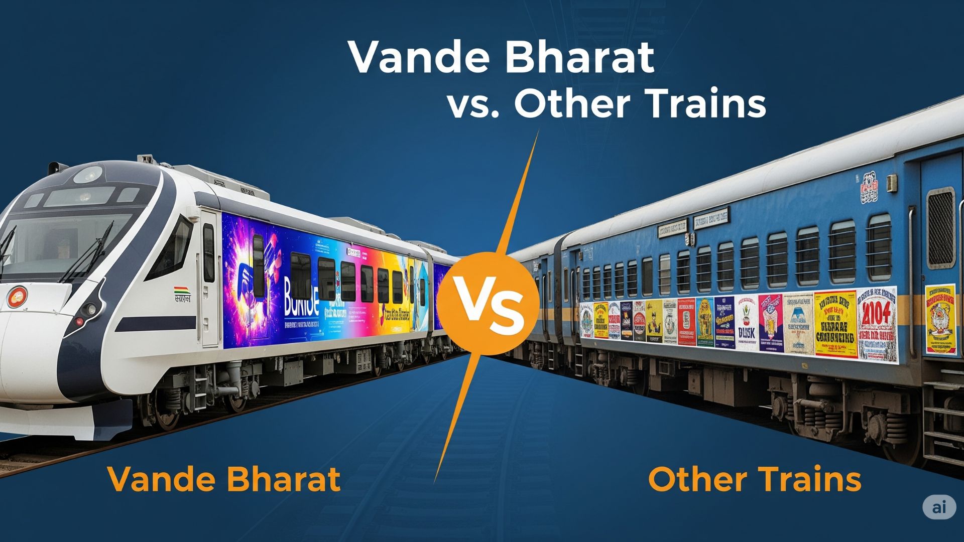 Difference Between Vande Bharat and Other Train Advertising Options