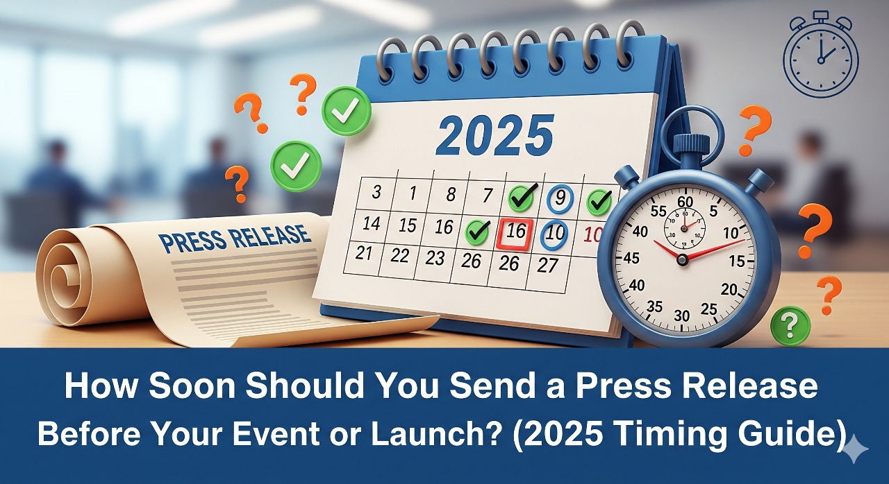 How Soon Should You Send a Press Release Before Your Event or Launch (2025 Timing Guide)