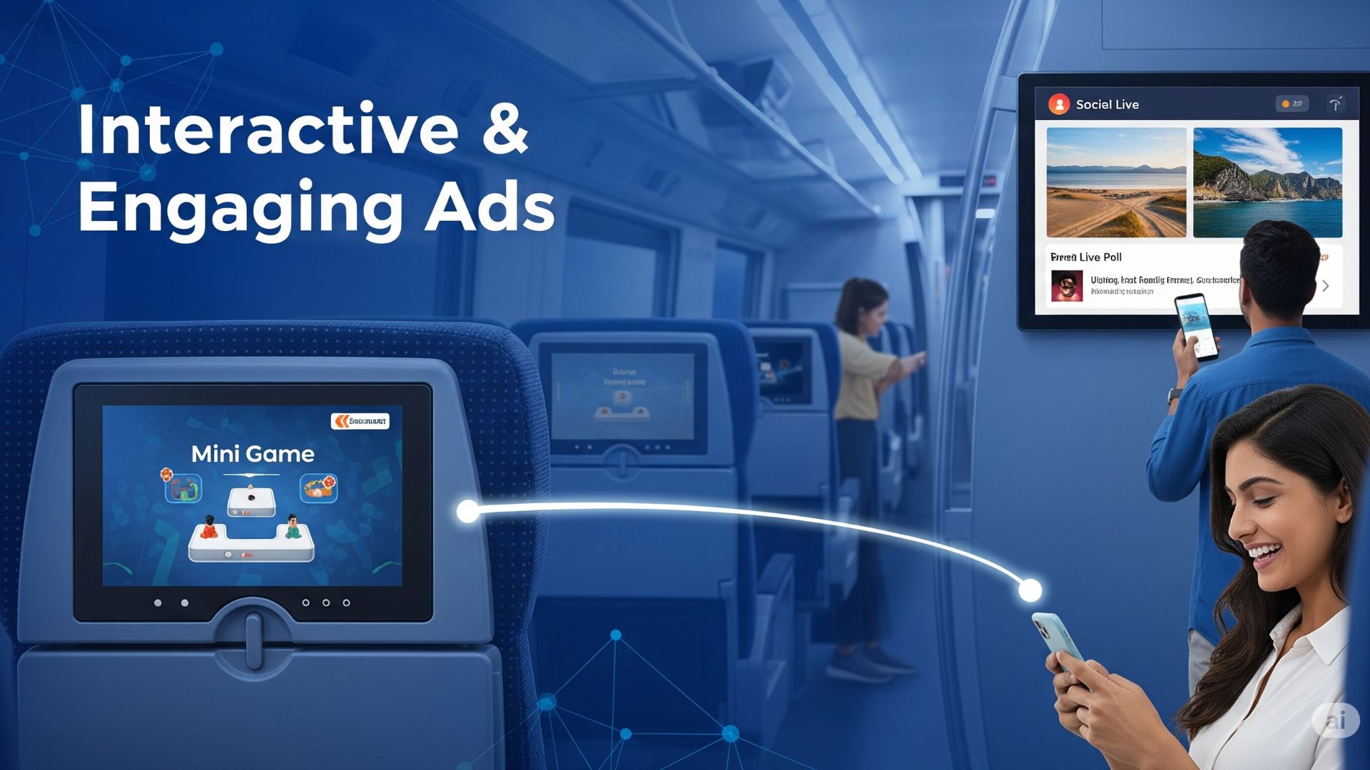Interactive and Engaging Ad Formats on Vande Bharat Trains