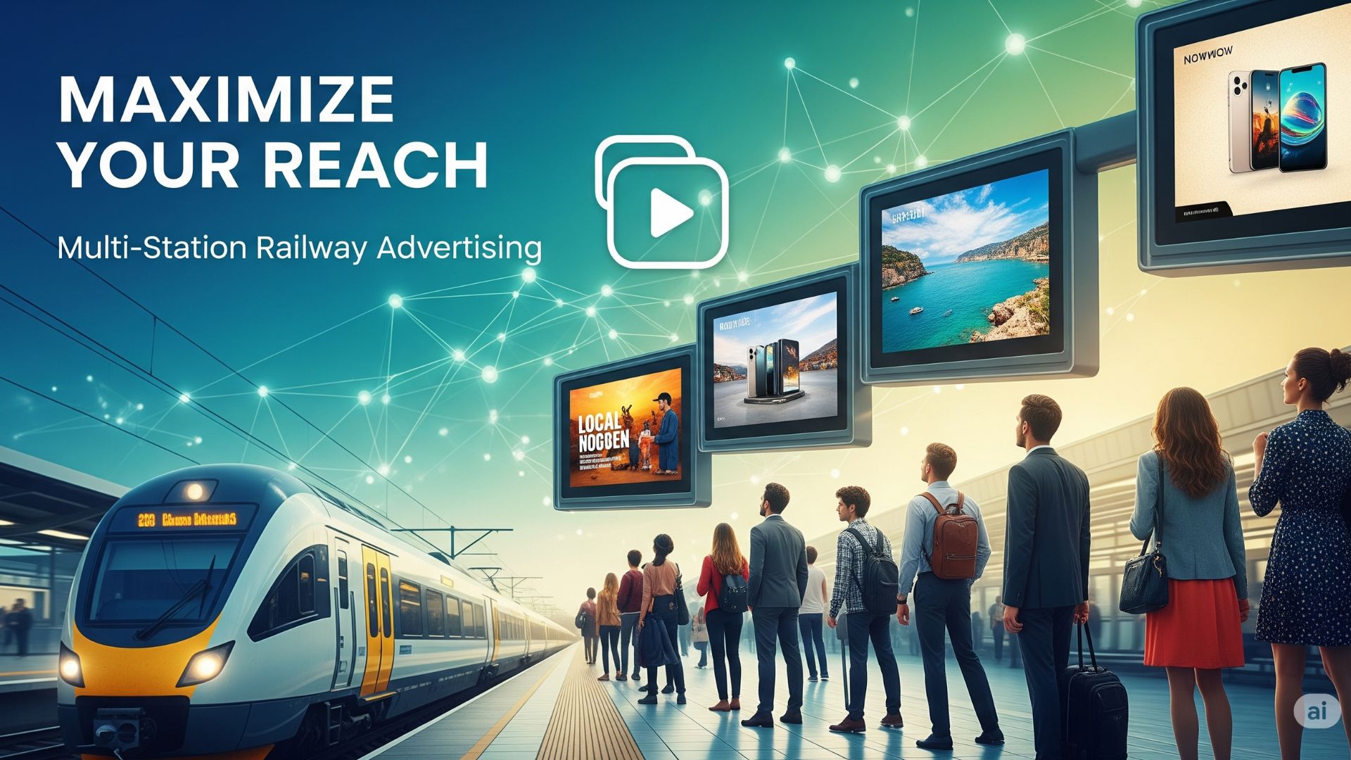 Maximizing Campaign Reach Through Multi-Station Railway Advertising