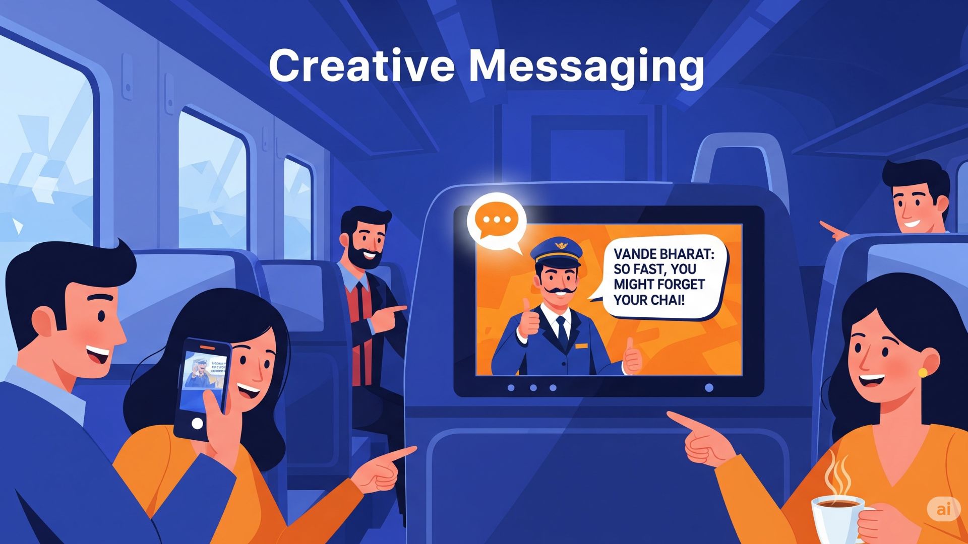 Maximizing Passenger Engagement Through Creative Messaging on Vande Bharat