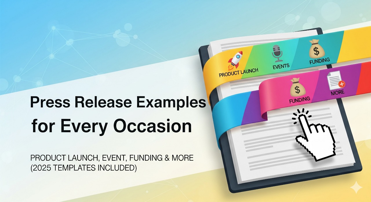 Press Release Examples for Every Occasion Product Launch, Event, Funding & More (2025 Templates Included)