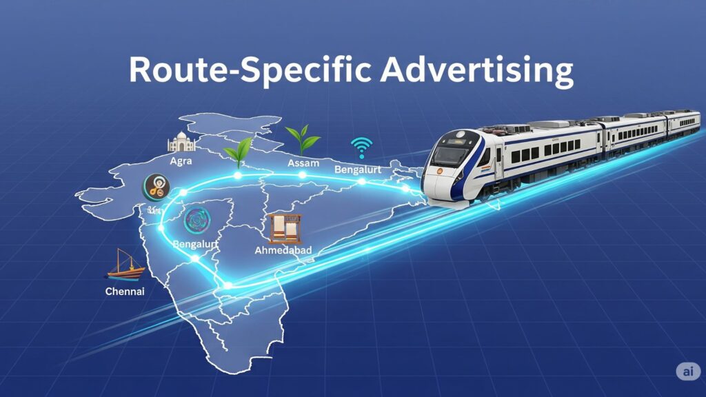 Route-Specific Advertising Targeting the Right Cities and Regions on Vande Bharat