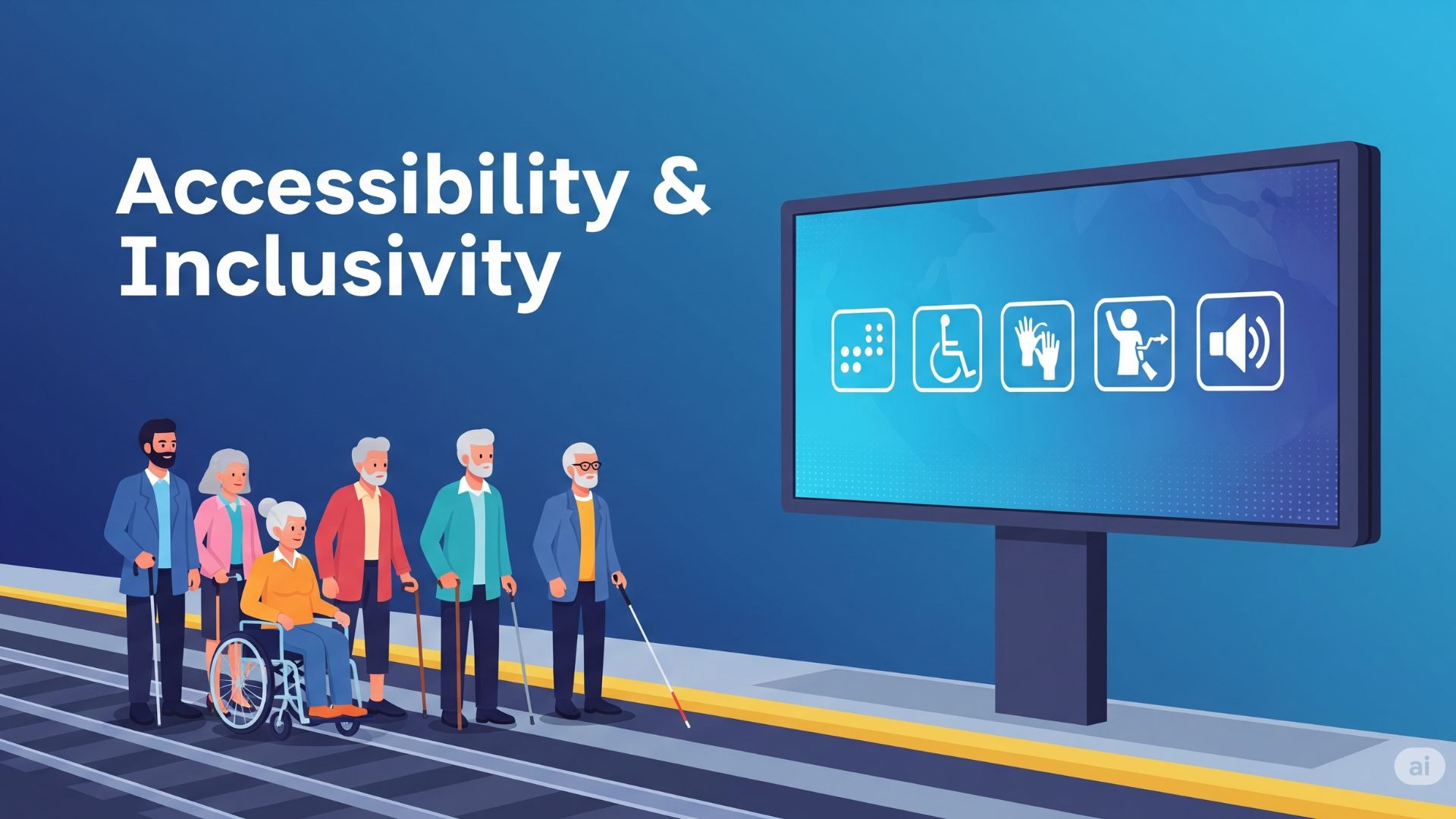 The Importance of Accessibility and Inclusivity in Railway Station Advertising