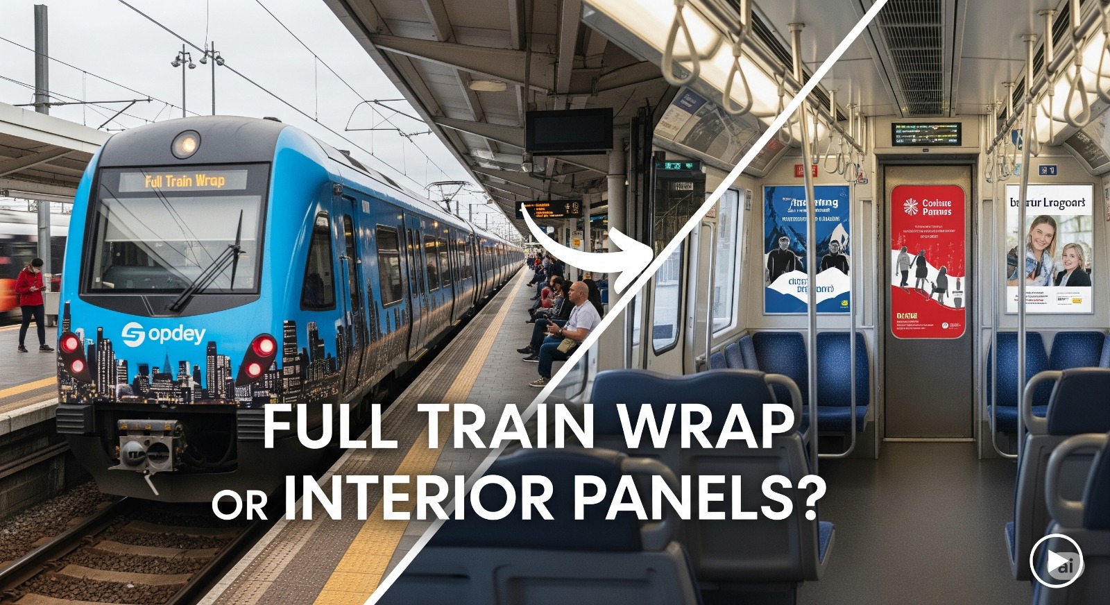 Full Train Wrap or Interior Panels? The Ultimate Showdown for Your Brand’s Impact