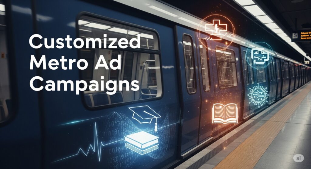 Customized Metro Advertising Campaigns for Healthcare, Education & Tech Brands
