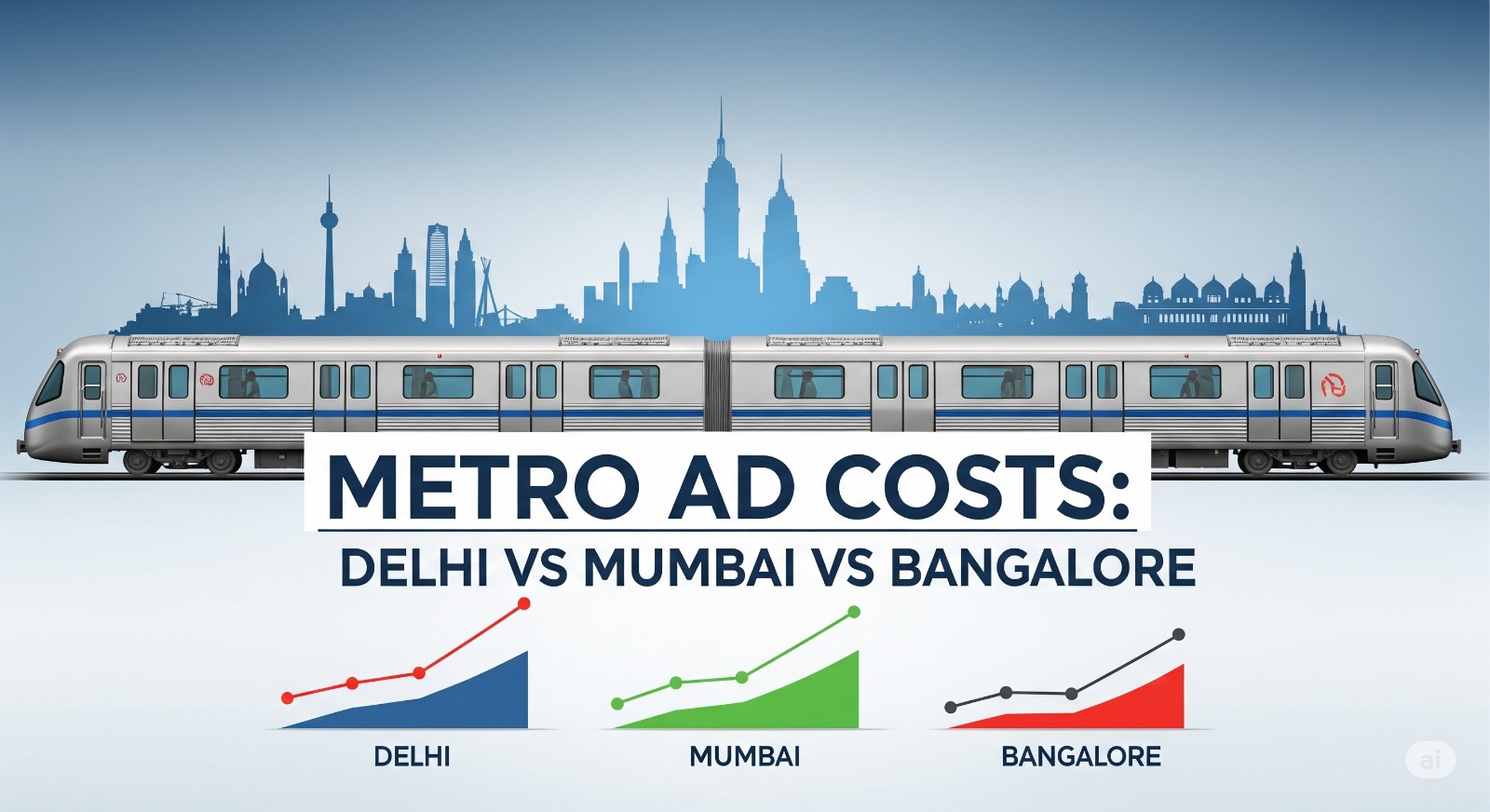 Metro Advertising Costs Across Indian Cities Compared: Delhi vs. Mumbai vs. Bangalore