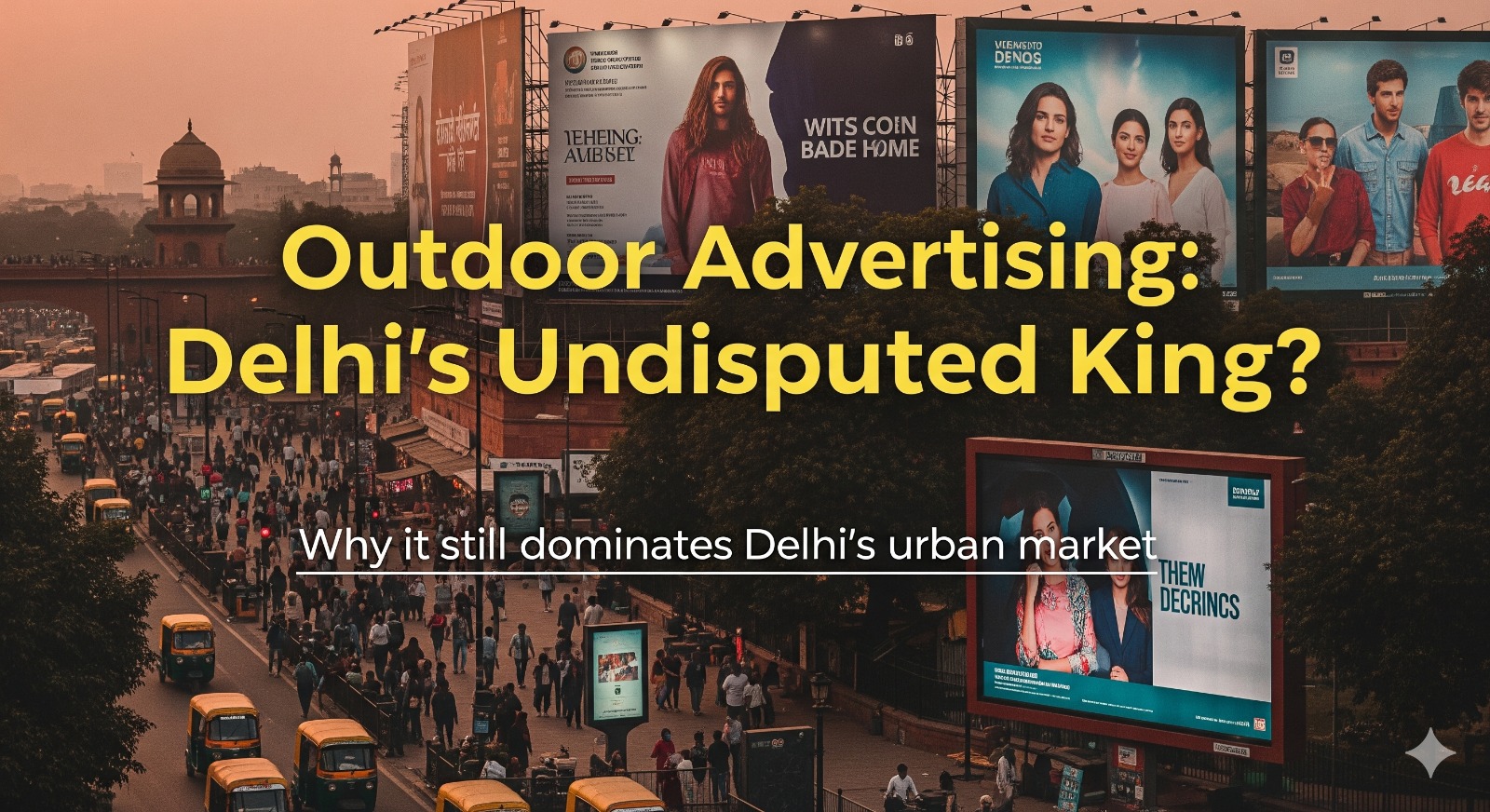 Why Outdoor Advertising is Still the King in Delhi’s Urban Market