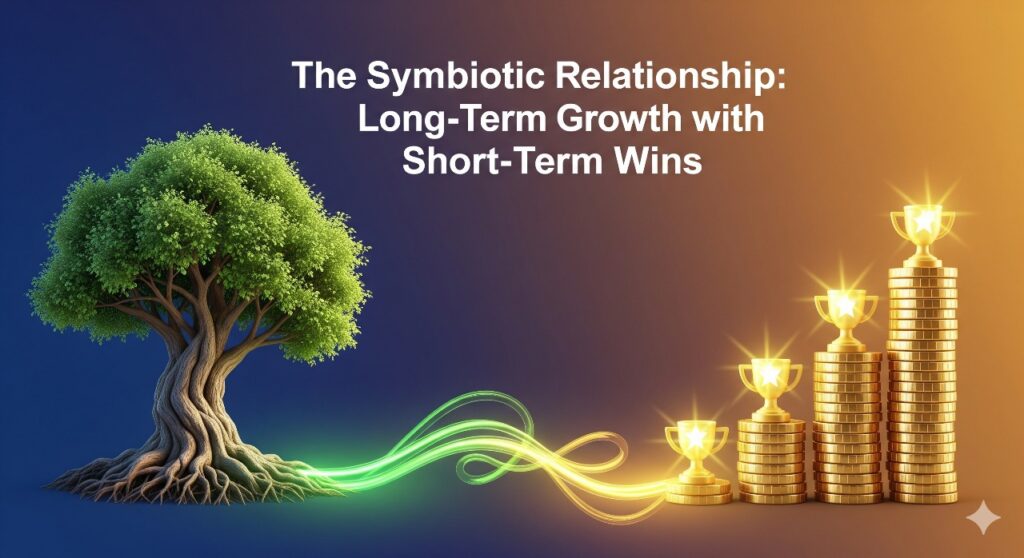 The Symbiotic Relationship Long-Term Growth with Short-Term Wins